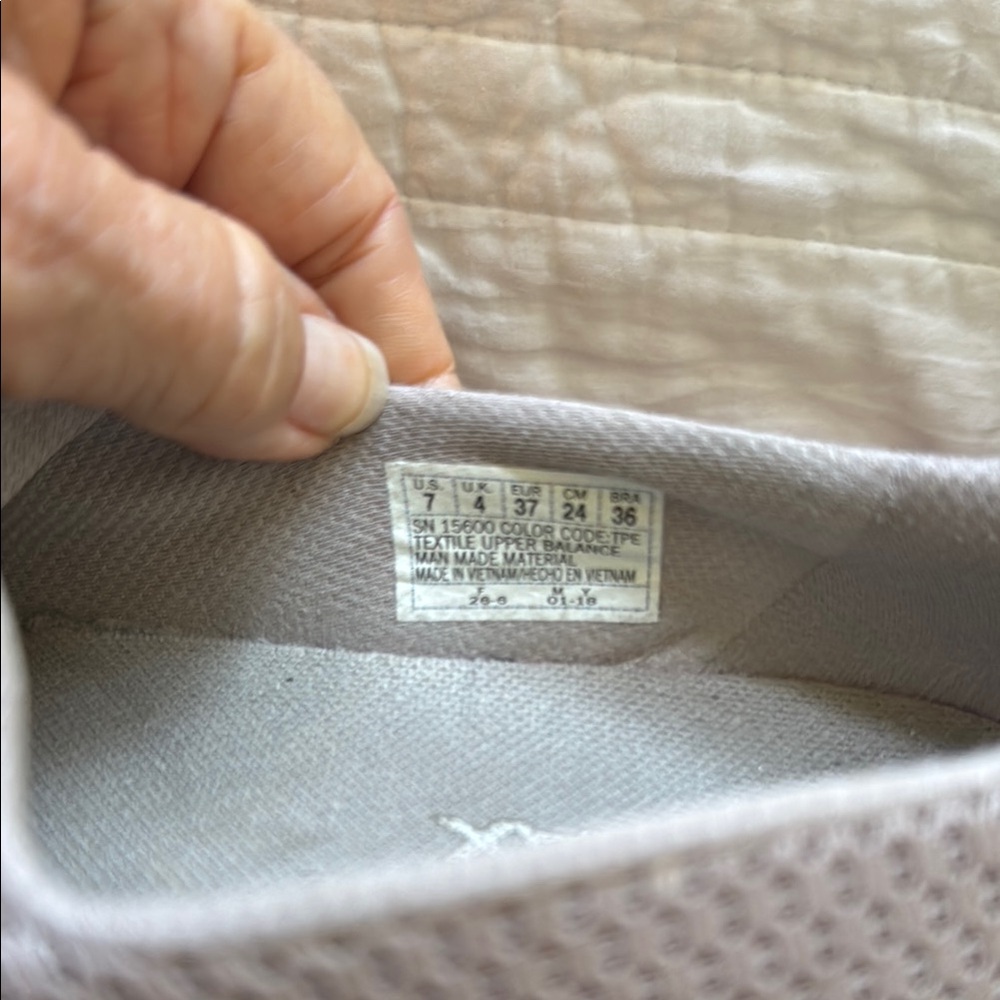 Skechers Light Beige/ Grey Slip-On Shoes Goga Max - Picture 6 of 8